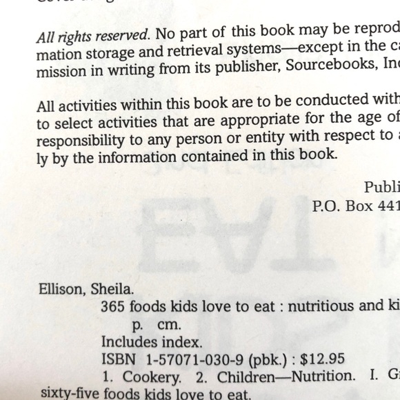 The Kids Cookbook & 365 Foods Kids Love To Eat - Picture 13 of 14